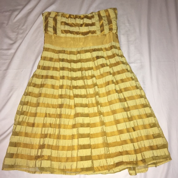 The Limited Yellow A-line Midi Dress - Picture 2 of 8